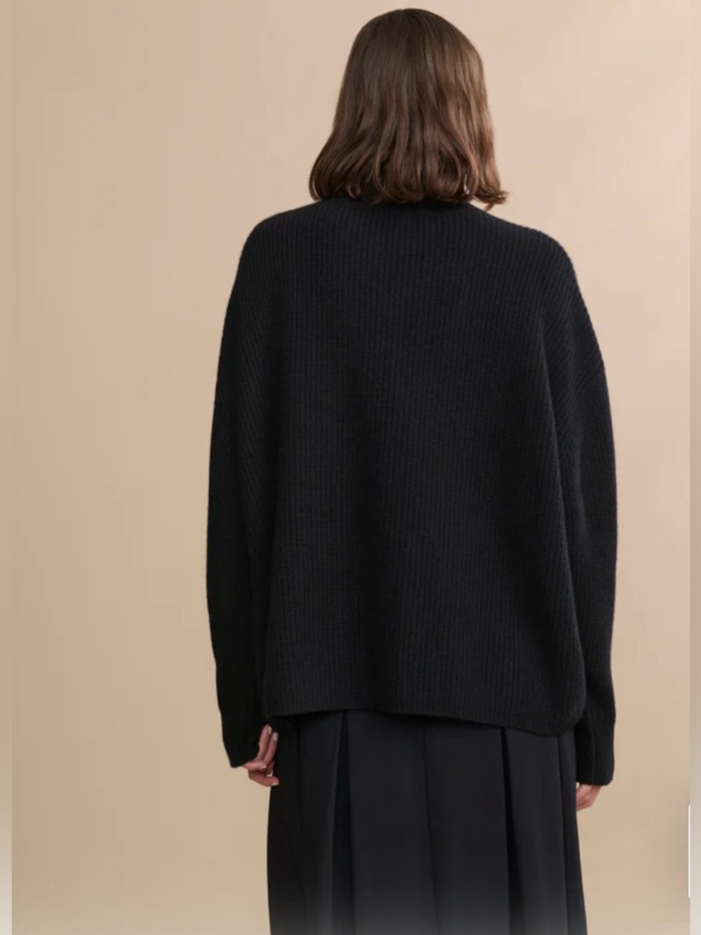Women’s Black Half-Zip Ribbed Sweater. Jenni Kayne. BNWOT - Picture 4 of 8